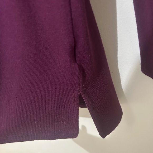 BANANA REPUBLIC | Oversized Crew Neck Top in Purple, Size Small - Picture 4 of 6